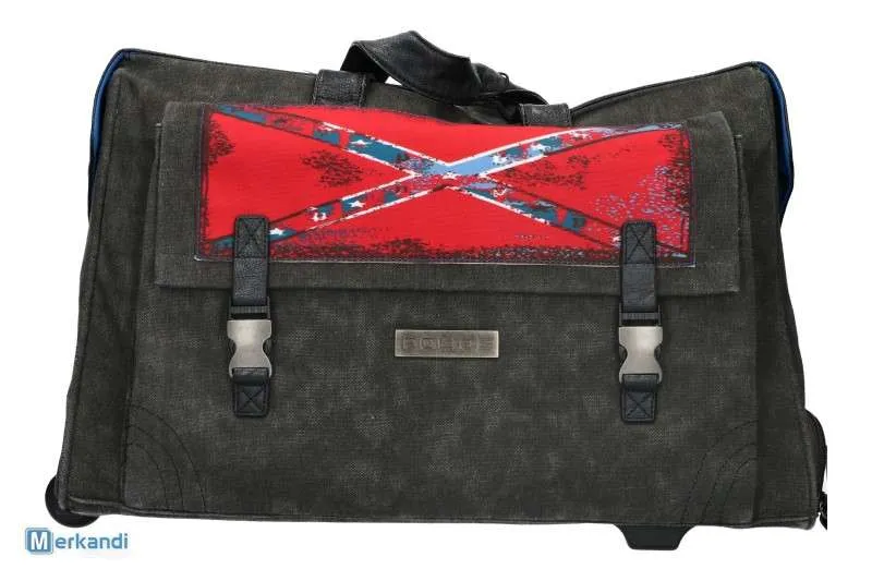 CARRO POLICE FLAG, BOLSA DE VIAJE (PT0290) EN MARRóN Y NEGRO  MERCANCíA 1A