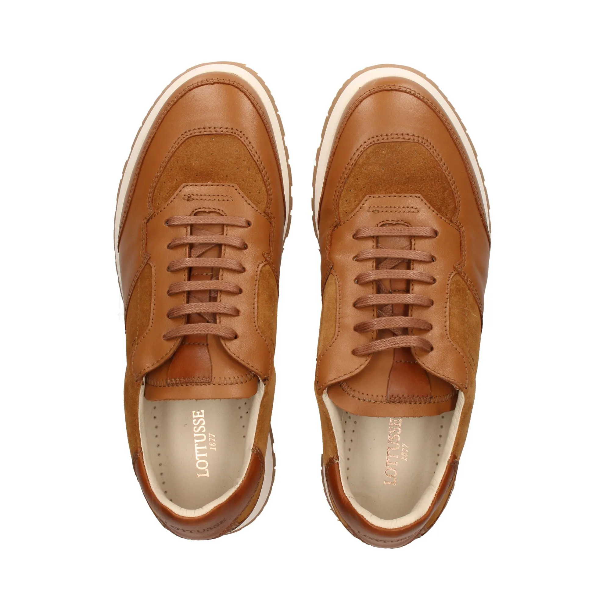 LOTTUSSE ZAPATILLAS DE HOMBRE 001 CUEROCAMEL